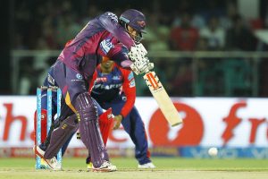 Usman Khawaja of Rising Pune Supergiants bats during match 33 of the Vivo IPL ( Indian Premier League ) 2016 between the Delhi Daredevils and the Rising Pune Supergiants held at The Feroz Shah Kotla Ground in Delhi, India, on the 5th May 2016 Photo by Deepak Malik / IPL/ SPORTZPICS